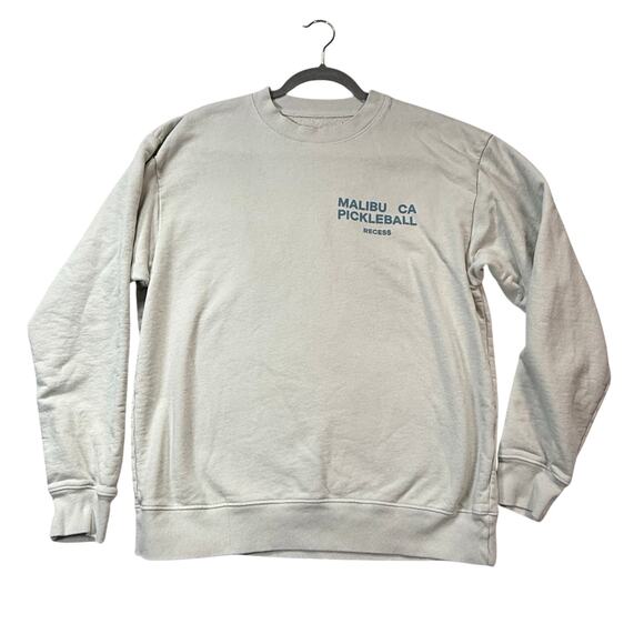 Recess Pickleball Crewneck Sweatshirt Women's Medium Malibu, CA - Picture 3 of 5